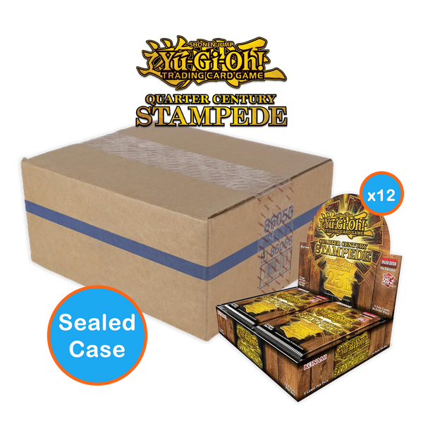 Yugioh Booster Box Sealed Sealed Quarter Century Stampede Booster Box (EU Print) - Yu-Gi-Oh! TCG Collectors Edition Yugioh Card Box Yugioh Booster Box Sealed Sealed Quarter Century Stampede Booster Box (EU Print) - Yu-Gi-Oh! TCG Collectors Edition Yugioh Card Box