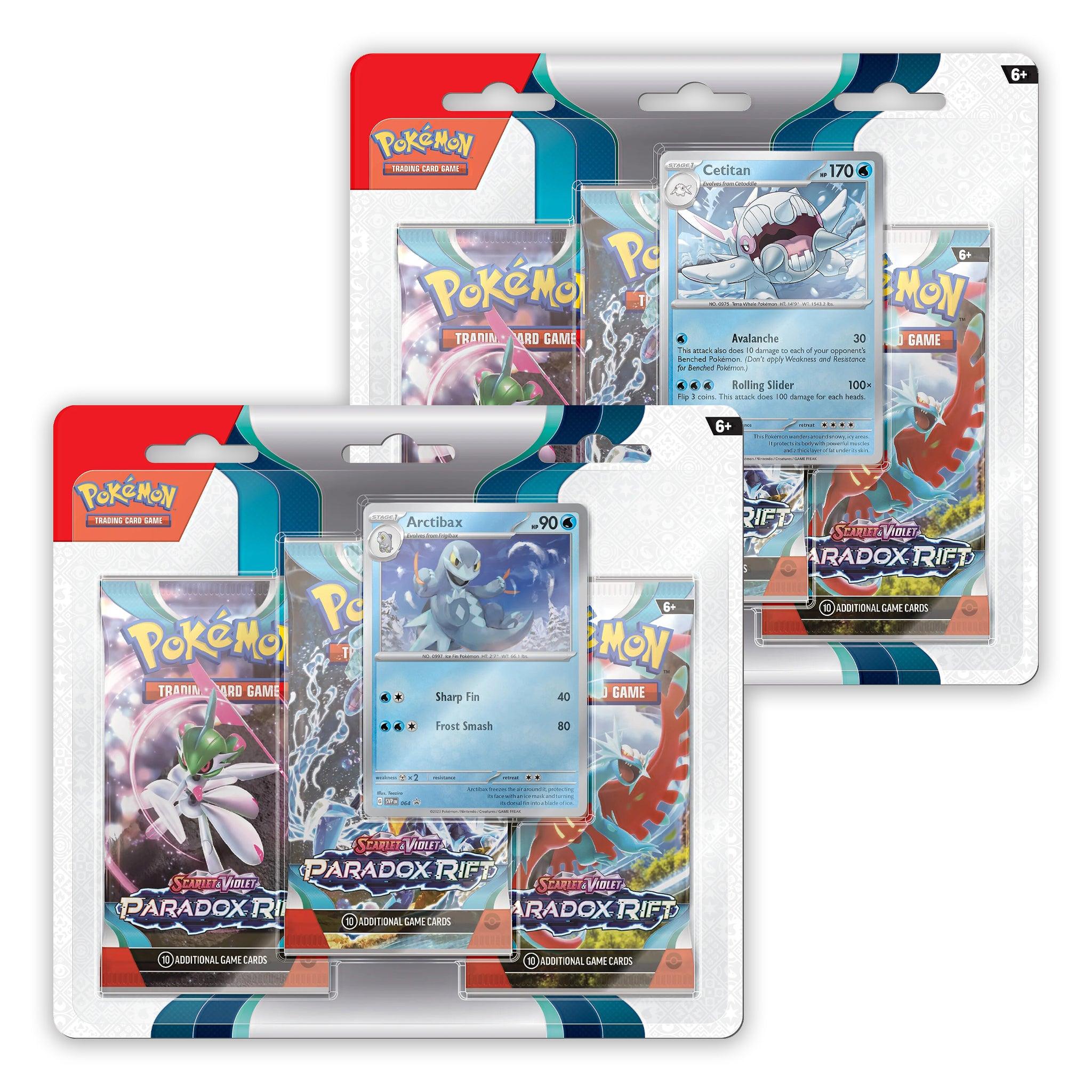 Scarlet & Violet Paradox Rift - 3 Pack Blister: Display Box - Romulus Games