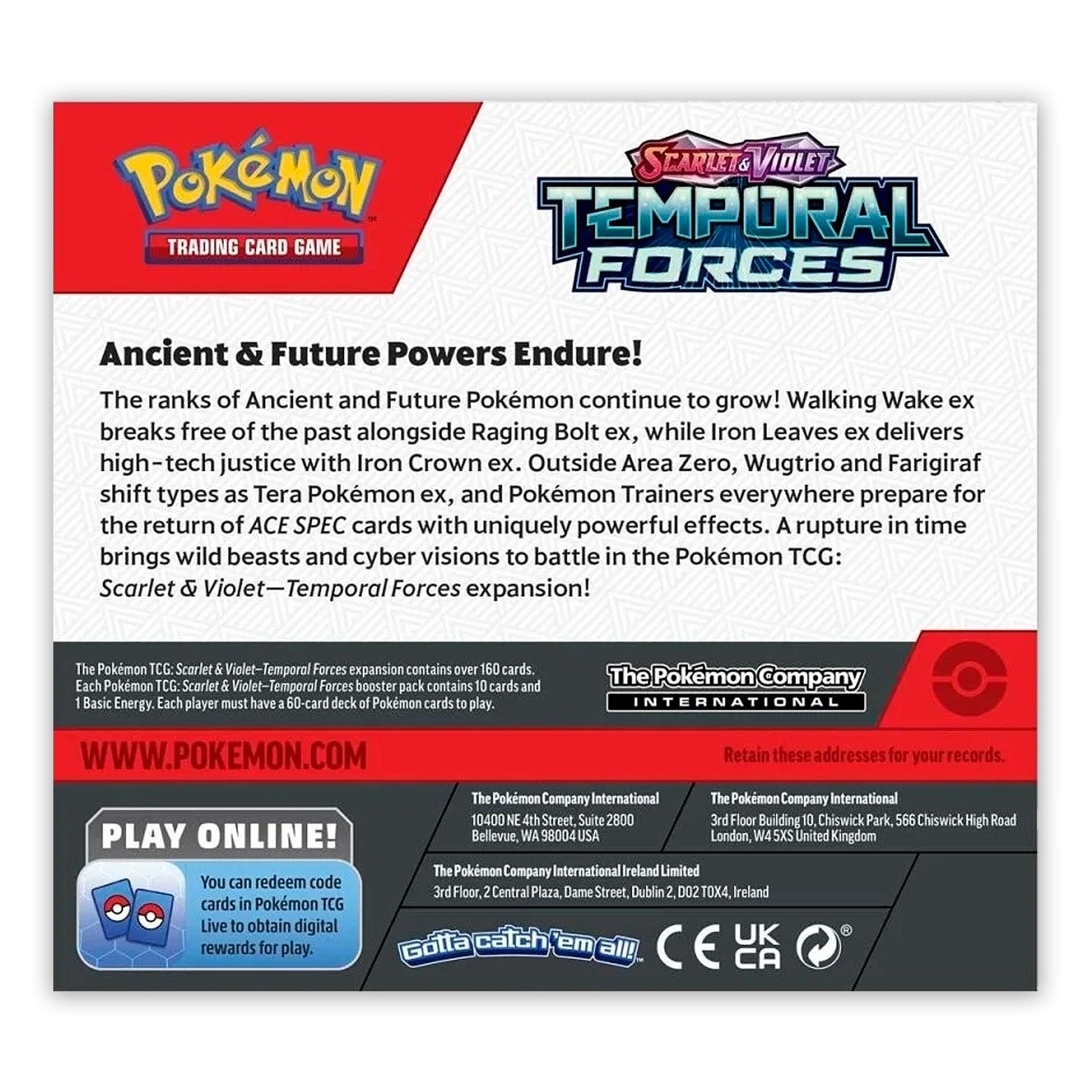 Pokemon - Scarlet & Violet Temporal Forces - Booster Box - Romulus Games