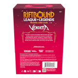 Riftbound League of Legends TCG Vendetta Vault Bundle rear packaging and contents view