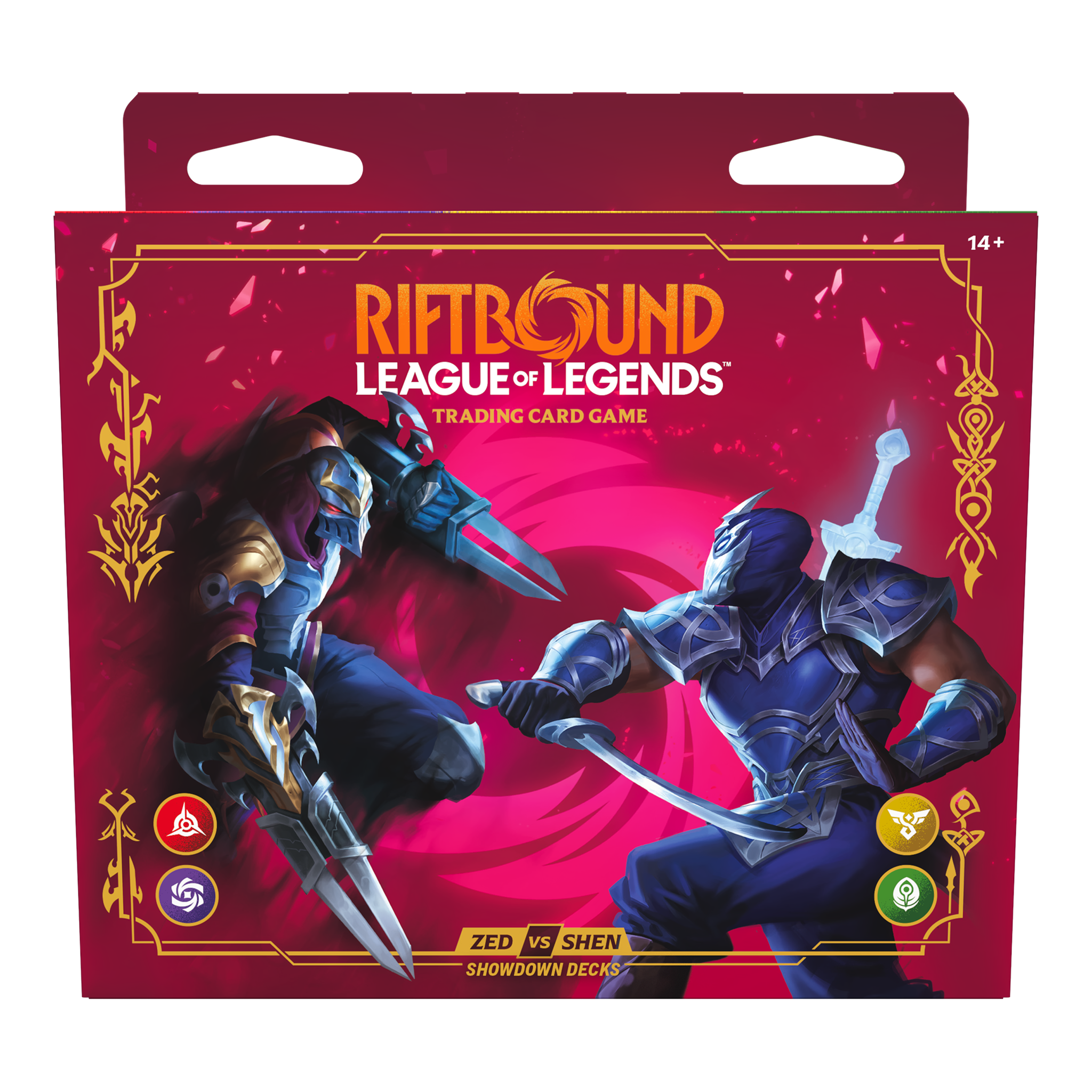 Riftbound Vendetta Showdown Decks Zed vs Shen front