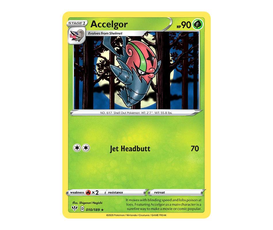 Pokemon TCG: Accelgor 010/189 - Darkness Ablaze Romulus Games Pokemon TCG: Accelgor 010/189 - Darkness Ablaze Romulus Games