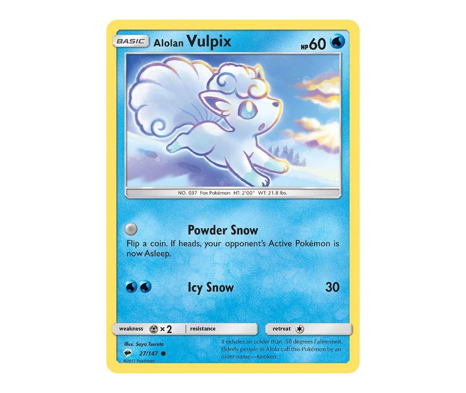 Pokemon: Alolan Vulpix 27/147 - Burning Shadows | Romulus Games