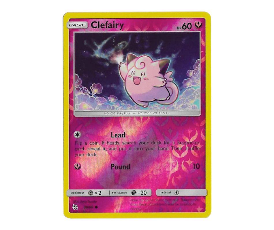 Pokemon TCG: Clefairy 38/68 (Reverse Holo) - Hidden Fates Romulus Games Pokemon TCG: Clefairy 38/68 (Reverse Holo) - Hidden Fates Romulus Games