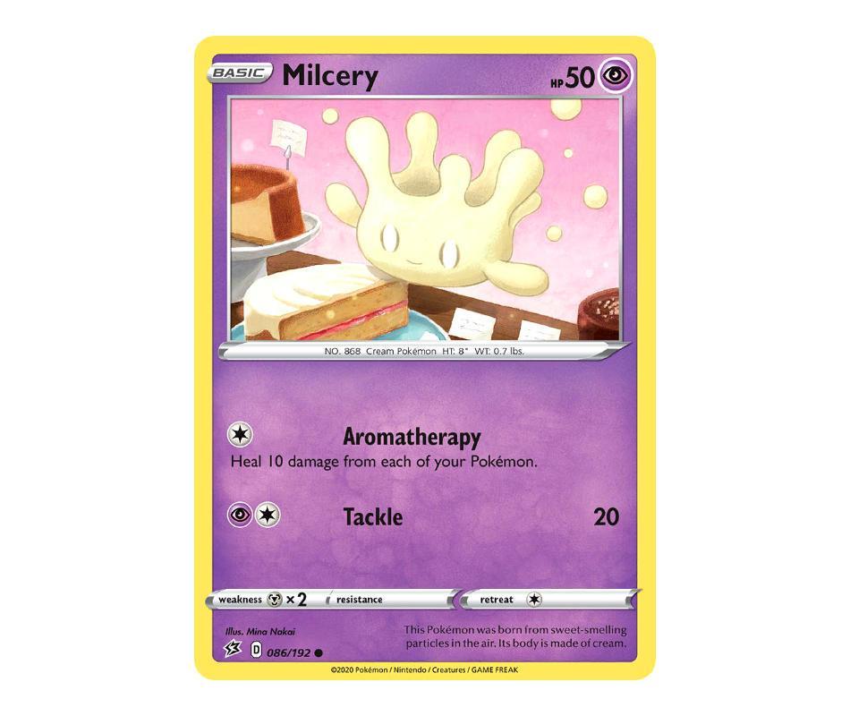 Pokemon TCG: Milcery 086/192 - Rebel Clash Romulus Games Pokemon TCG: Milcery 086/192 - Rebel Clash Romulus Games