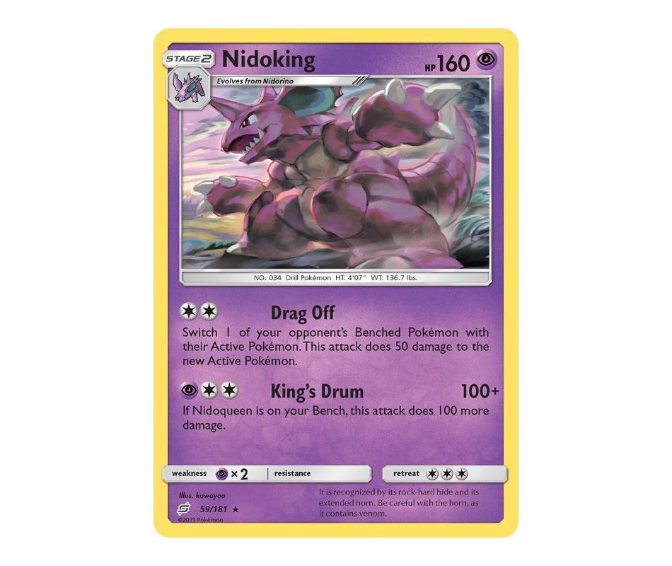 Pokemon TCG: Nidoking 59/181 - Team Up Romulus Games Pokemon TCG: Nidoking 59/181 - Team Up Romulus Games