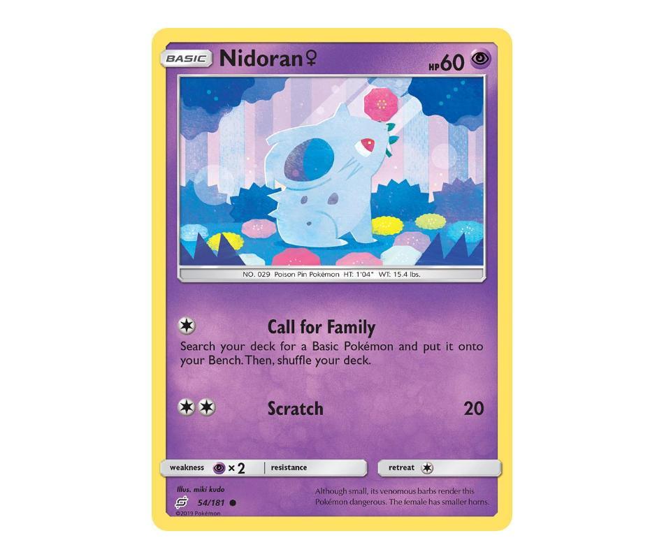Pokemon: Nidoran F 54/181 - Team Up | Romulus Games