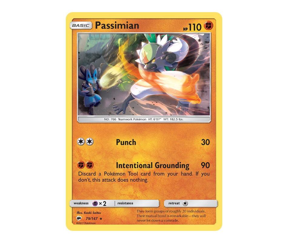 Pokemon TCG: Passimian 79/147 - Burning Shadows Romulus Games Pokemon TCG: Passimian 79/147 - Burning Shadows Romulus Games