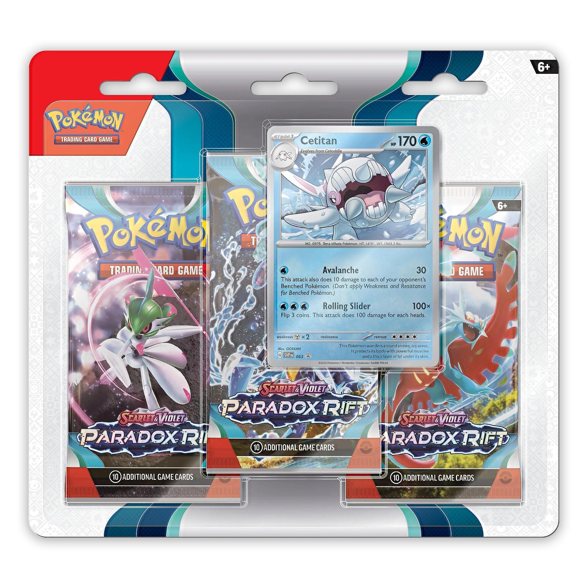 Pokemon: Scarlet & Violet Paradox Rift - 3 Pack Blister: Set of 2 | Romulus Games