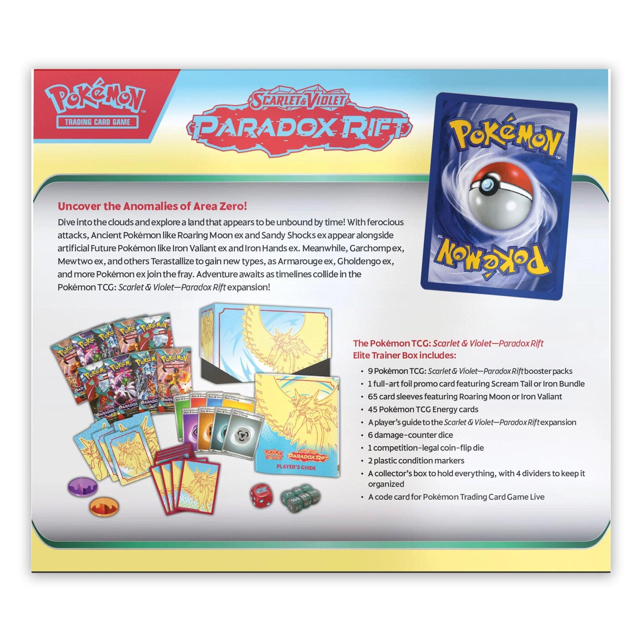 Pokemon: Scarlet & Violet Paradox Rift - Elite Trainer Box: Sealed Case (10 ETB's) | Romulus Games
