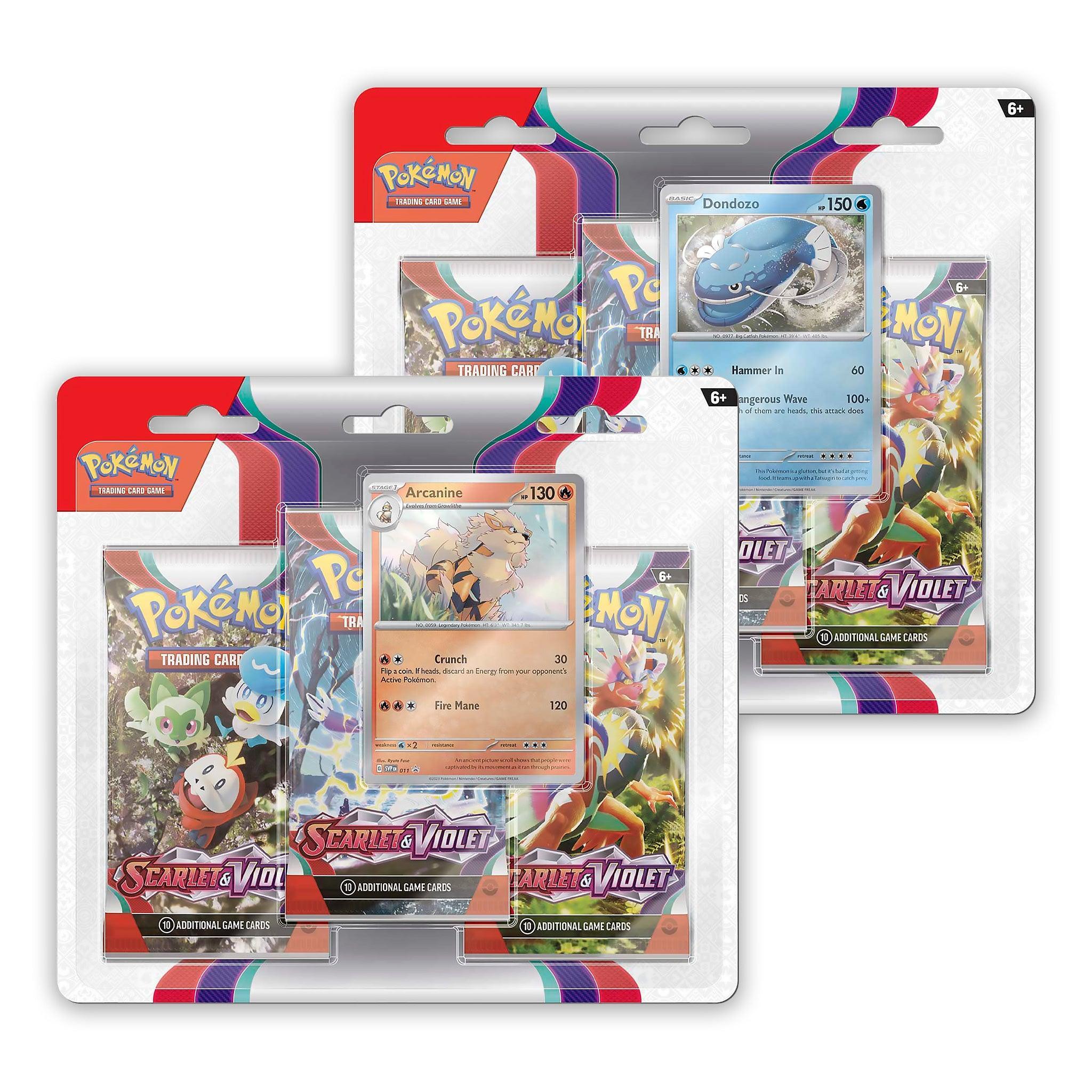 Pokemon: Scarlet & Violet Base Set - 3 Pack Blister: Set of 2 | Romulus Games