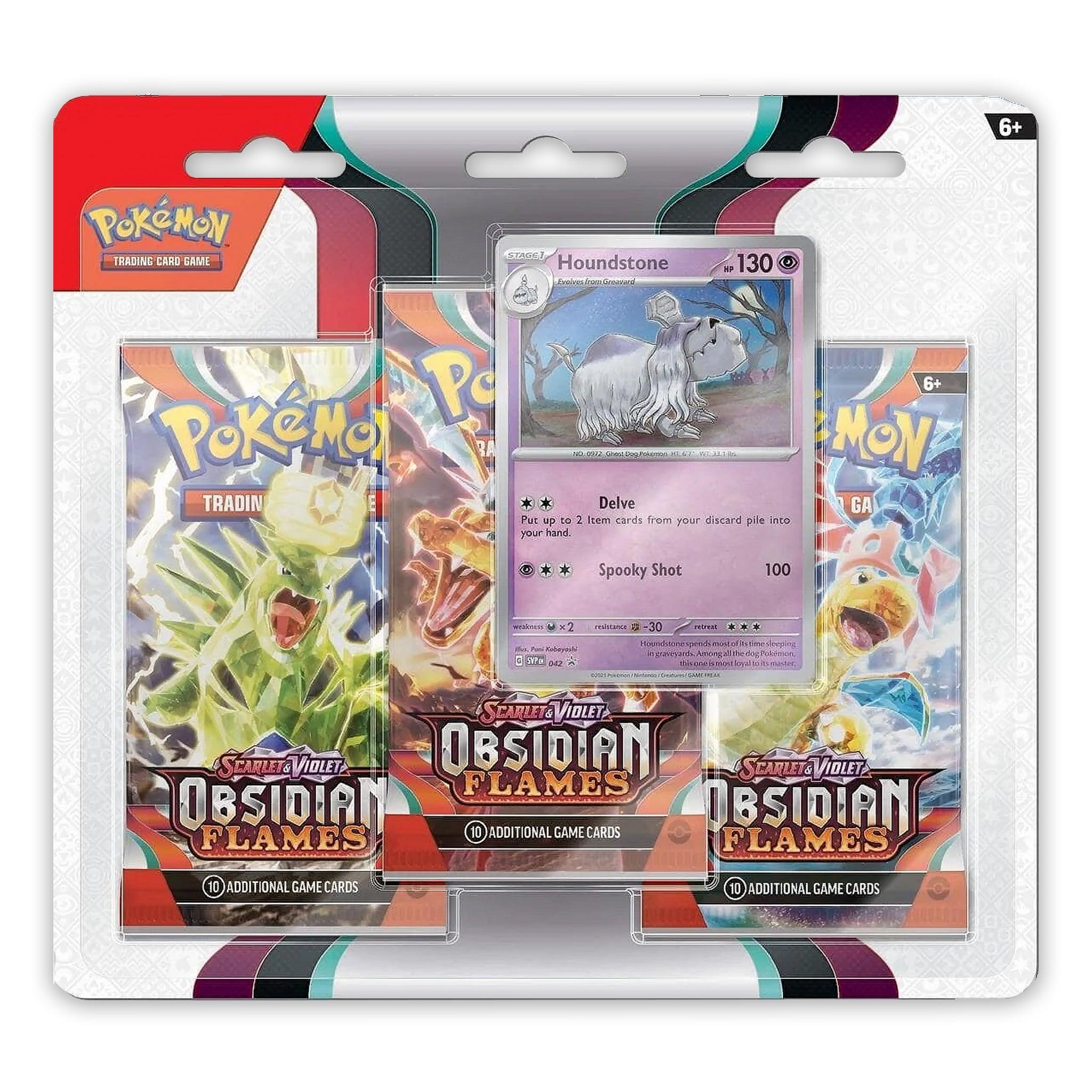 Pokemon: Scarlet & Violet Obsidian Flames - 3 Pack Blister: Set of 2 | Romulus Games