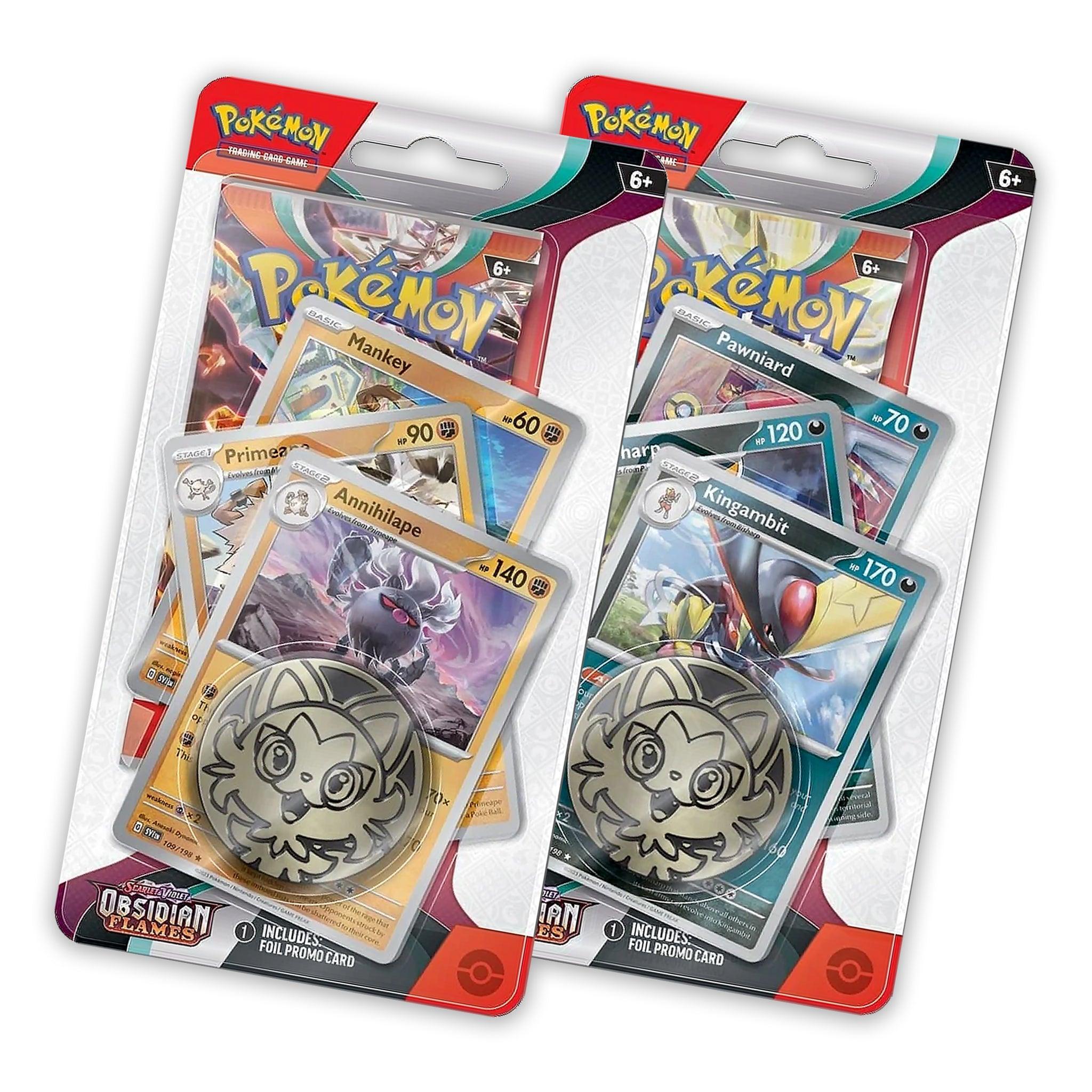 Pokemon: Scarlet & Violet Obsidian Flames - Premium Checklane Blister: Set of 2 | Romulus Games