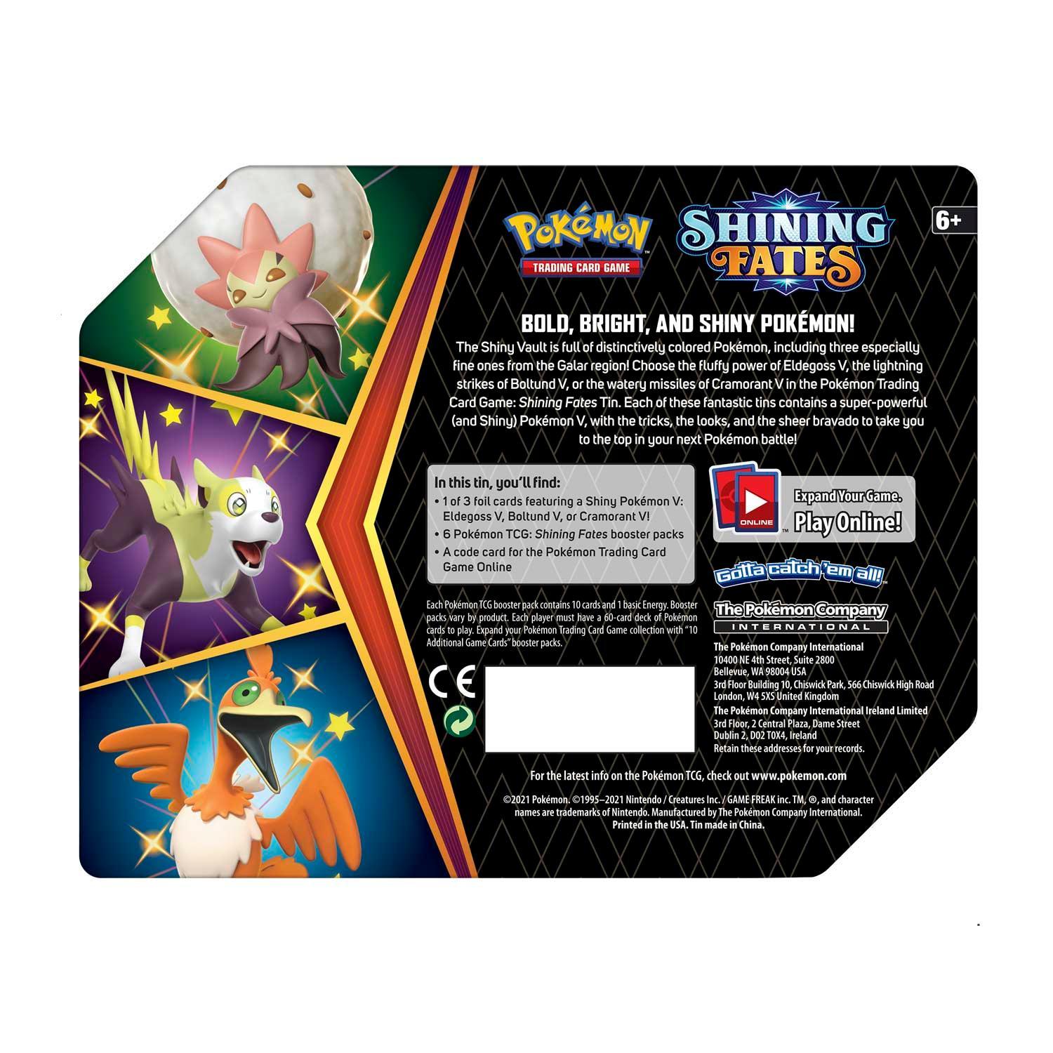 Pokemon: Shining Fates - Tin: Eldegoss V | Romulus Games
