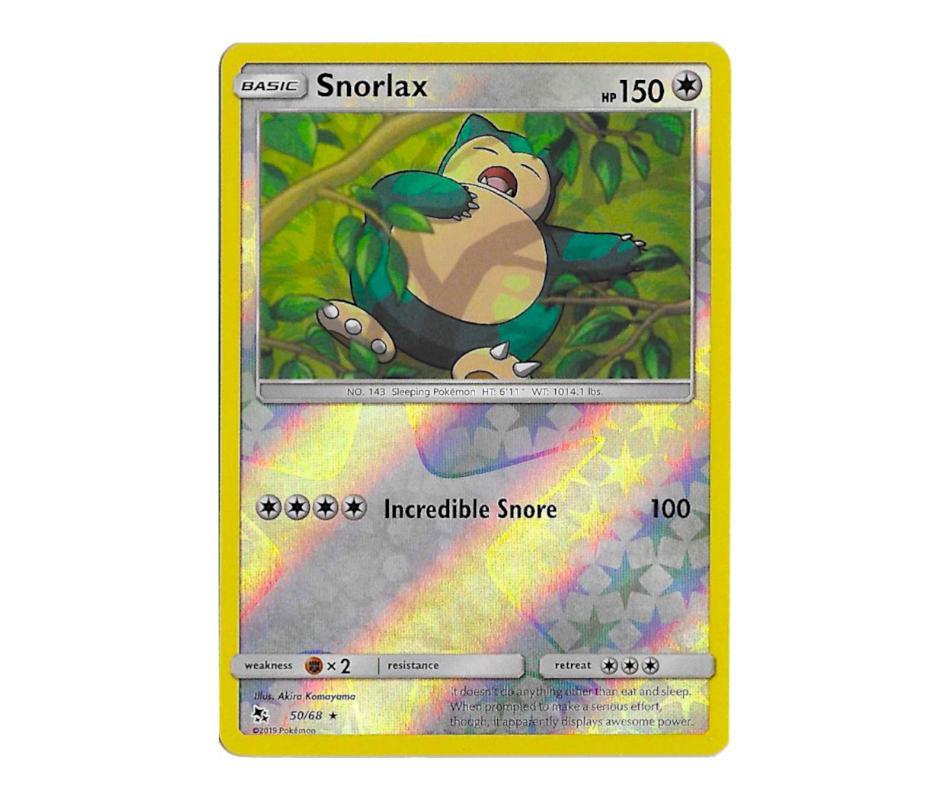 Pokemon TCG: Snorlax 50/68 (Reverse Holo) - Hidden Fates Romulus Games Pokemon TCG: Snorlax 50/68 (Reverse Holo) - Hidden Fates Romulus Games