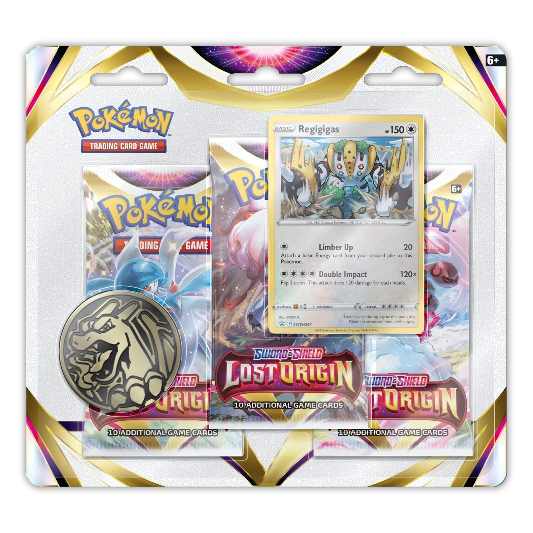 Pokemon: Sword & Shield Lost Origin - 3 Pack Blister: Regigigas | Romulus Games