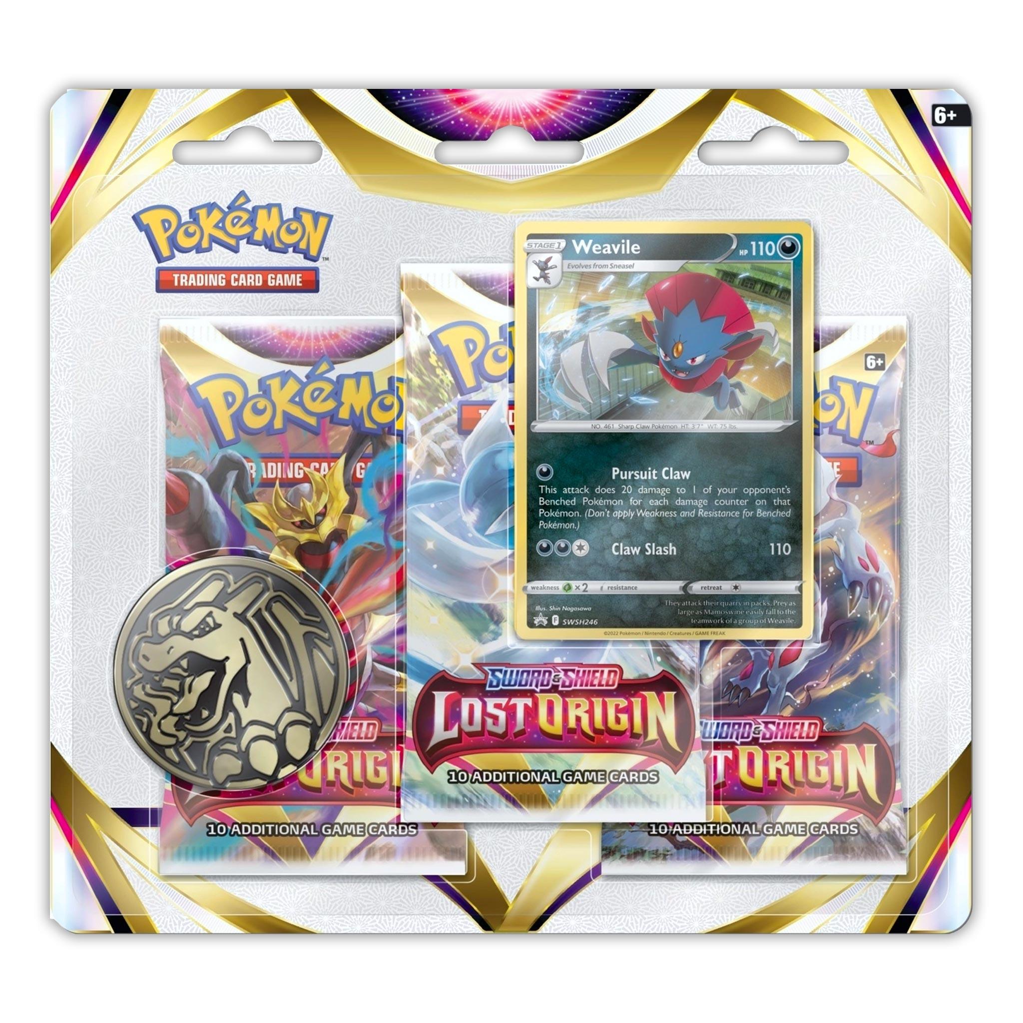 Pokemon: Sword & Shield Lost Origin - 3 Pack Blister: Set of 2 | Romulus Games