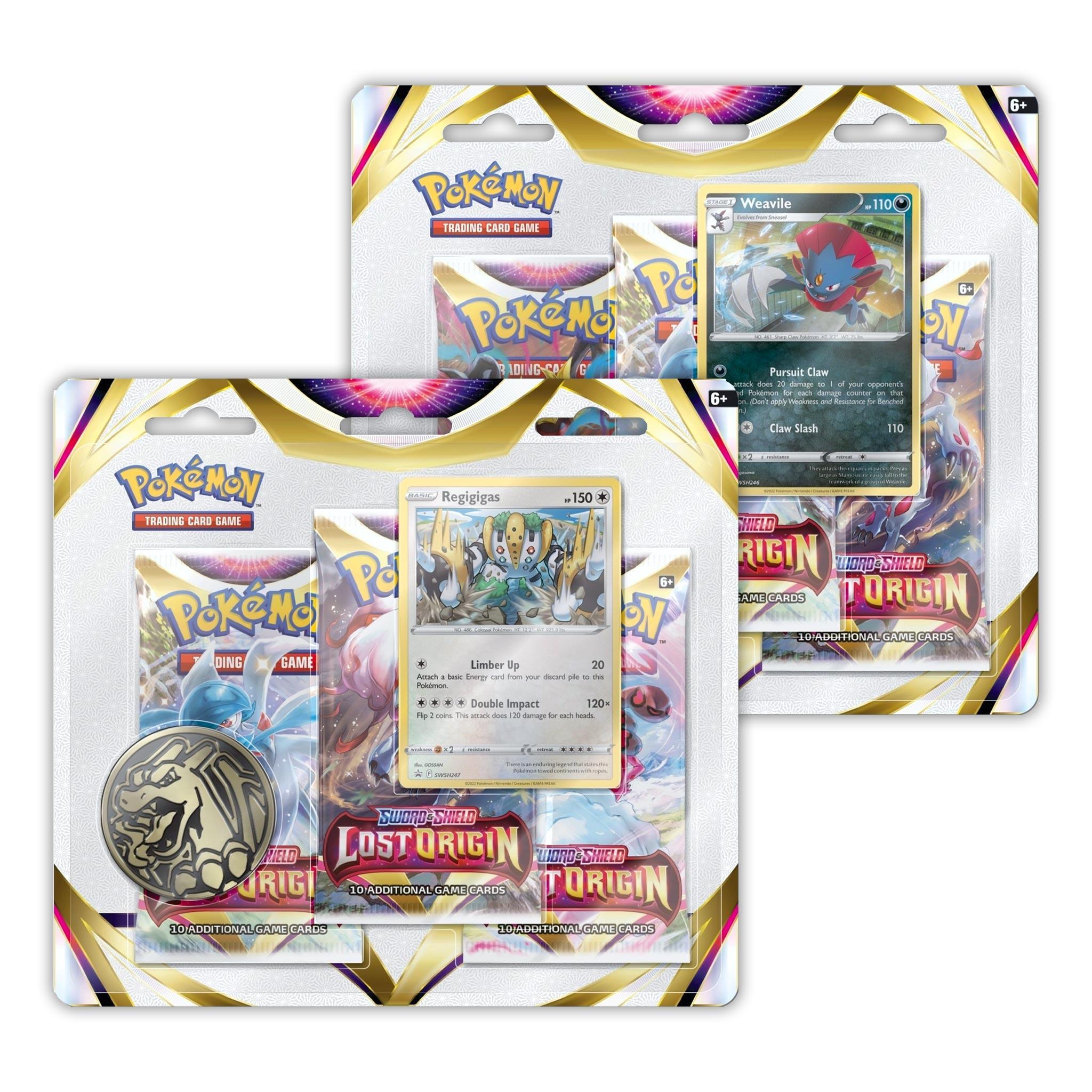 Pokemon: Sword & Shield Lost Origin - 3 Pack Blister: Set of 2 | Romulus Games