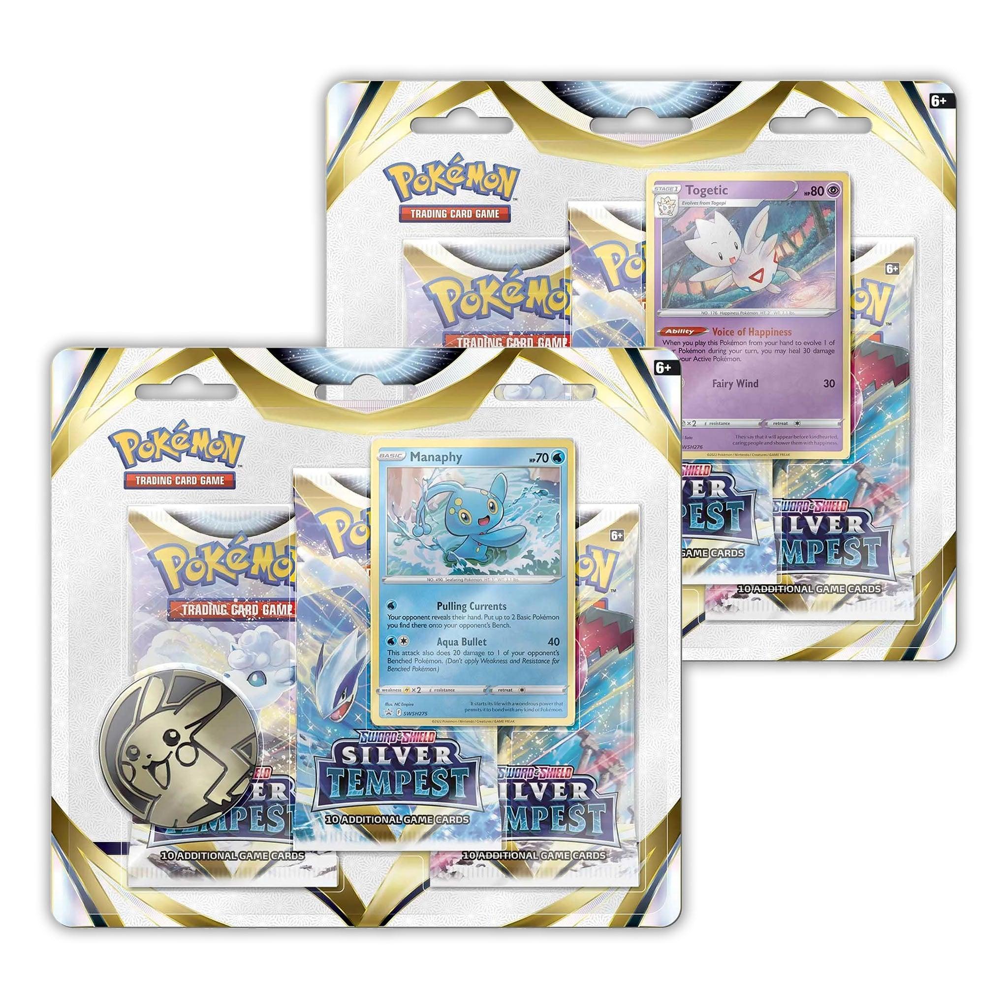 Pokemon: Sword & Shield Silver Tempest - 3 Pack Blister: Set of 2 | Romulus Games