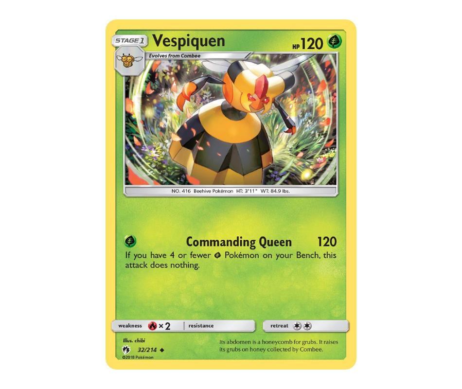 Pokemon TCG: Vespiquen 32/214 - Lost Thunder Romulus Games Pokemon TCG: Vespiquen 32/214 - Lost Thunder Romulus Games