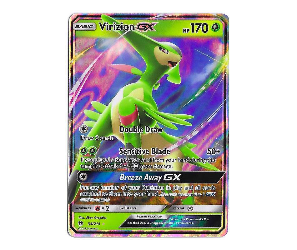 Pokemon TCG: Virizion GX 34/214 - Lost Thunder Romulus Games Pokemon TCG: Virizion GX 34/214 - Lost Thunder Romulus Games