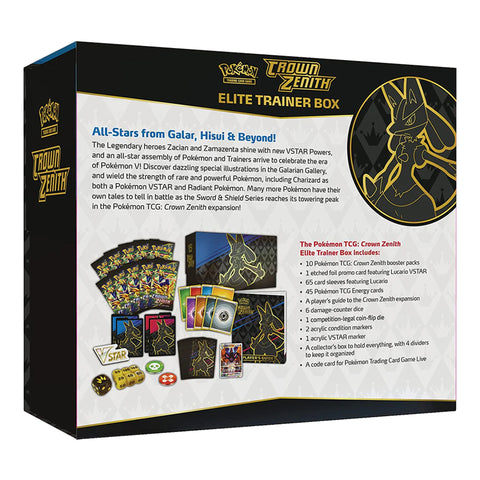 Sword & Shield Crown Zenith - Elite Trainer Box