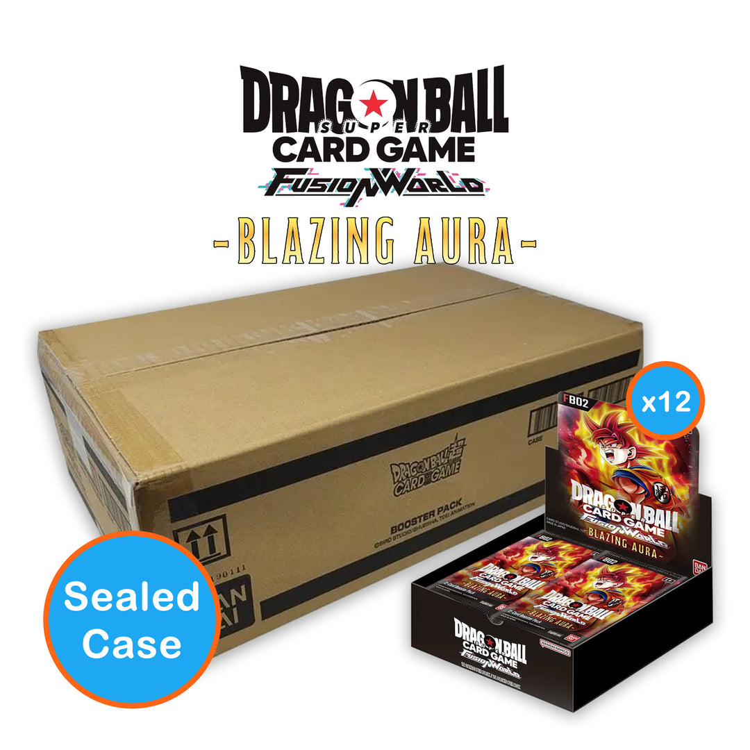 Fusion World Set 02 - (FB02) Blazing Aura - Booster Box: Sealed Case (12 Booster Boxes)