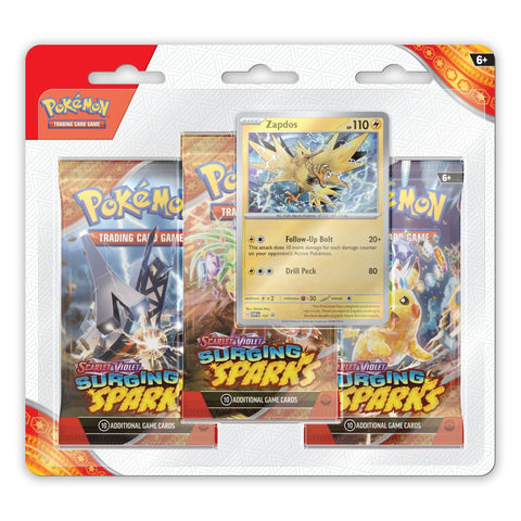 Scarlet & Violet Surging Sparks - 3 Pack Blister