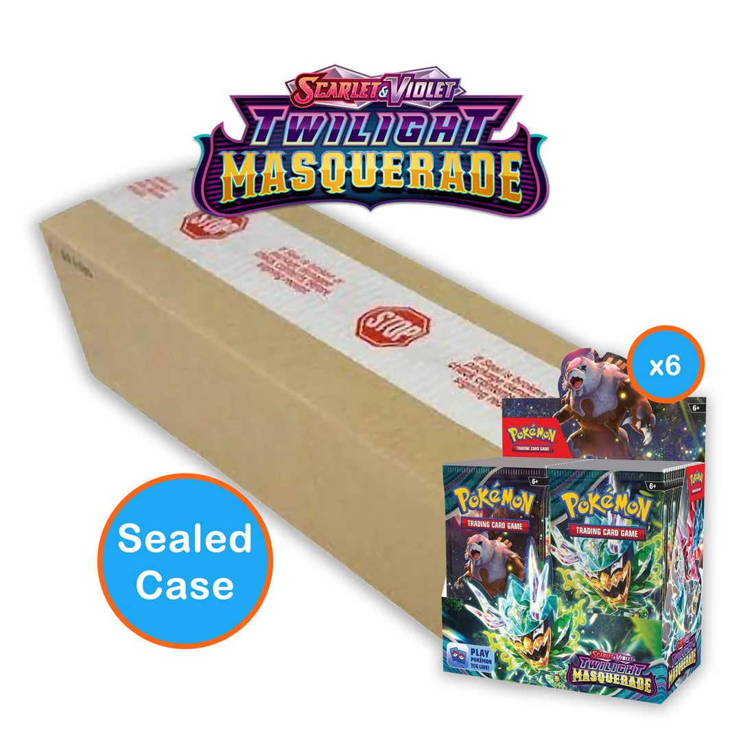 Scarlet & Violet Twilight Masquerade - Booster Box: Sealed Case (6 Booster Boxes)