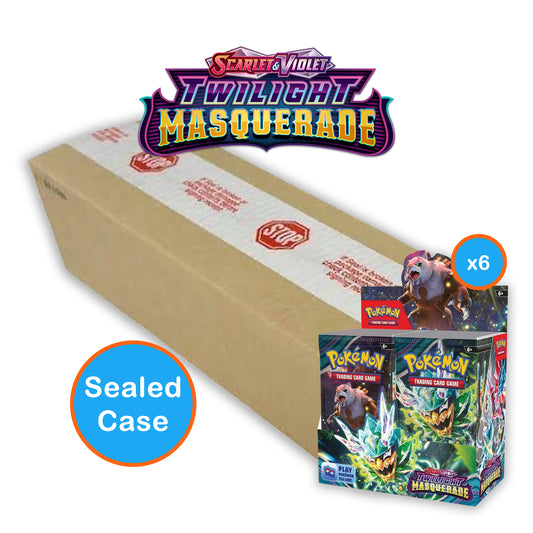 Scarlet & Violet Twilight Masquerade - Booster Box: Sealed Case (6 Booster Boxes)