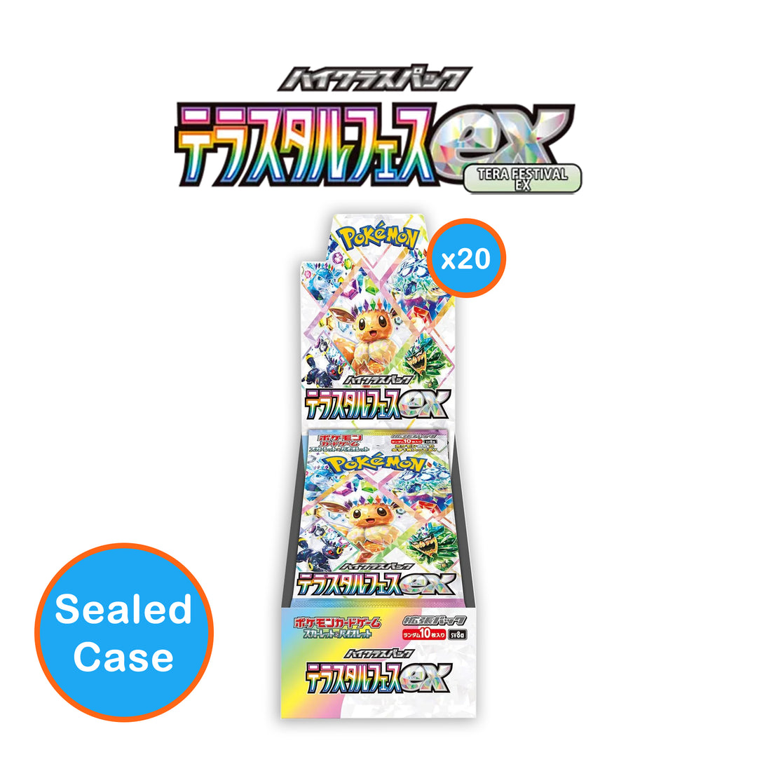 Scarlet & Violet Terastal Festival ex sv8a (Prismatic Evolutions) - Japanese Booster Box: Sealed Case