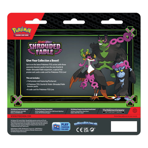 Scarlet & Violet Shrouded Fable - 3 Pack Blister: Pecharunt