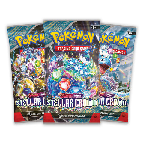 Scarlet & Violet Stellar Crown - 3 Pack Blister