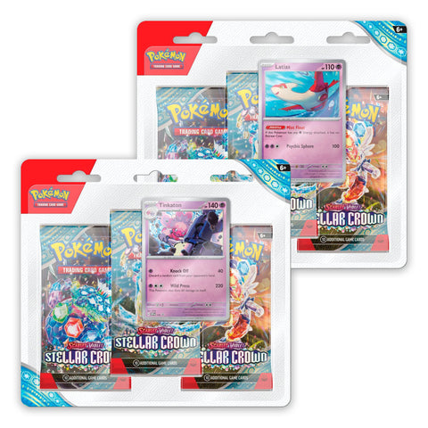 Scarlet & Violet Stellar Crown - 3 Pack Blister