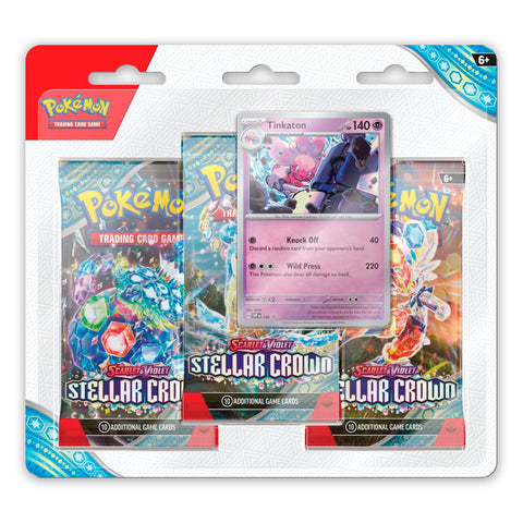 Scarlet & Violet Stellar Crown - 3 Pack Blister