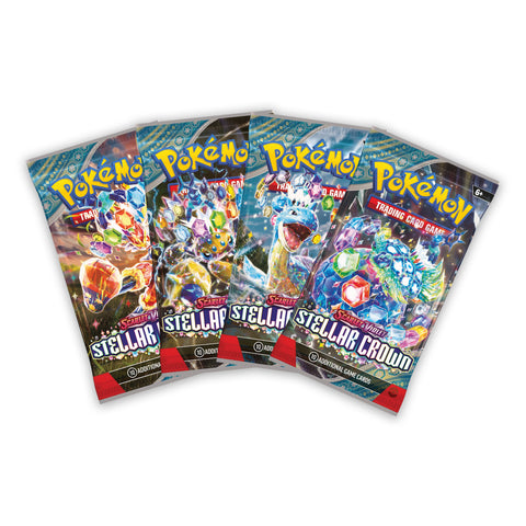 Scarlet & Violet Stellar Crown - Booster Pack: Artwork Set (4 Packs)