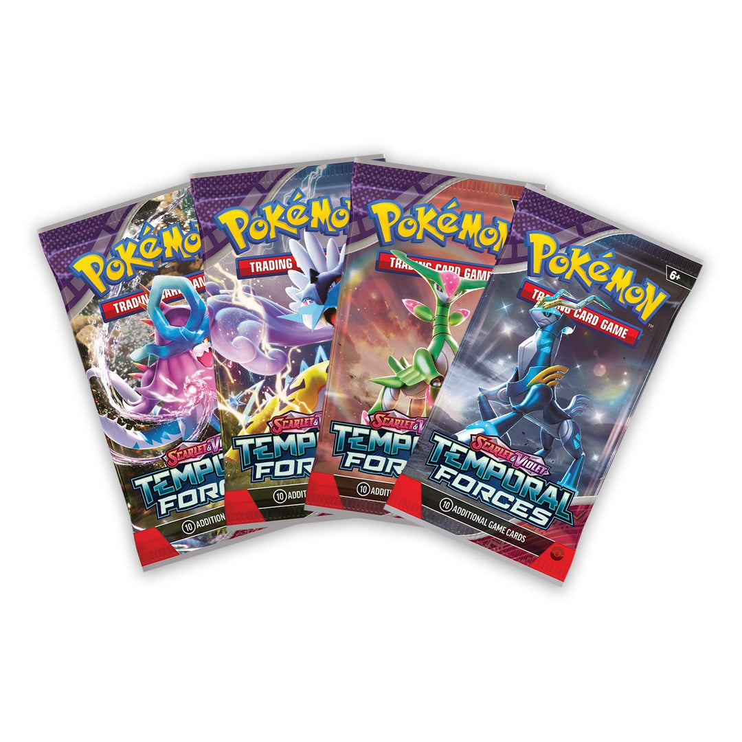 Pokemon - Scarlet & Violet Temporal Forces - Booster Pack: Artwork Set (4 Packs) - Romulus Games