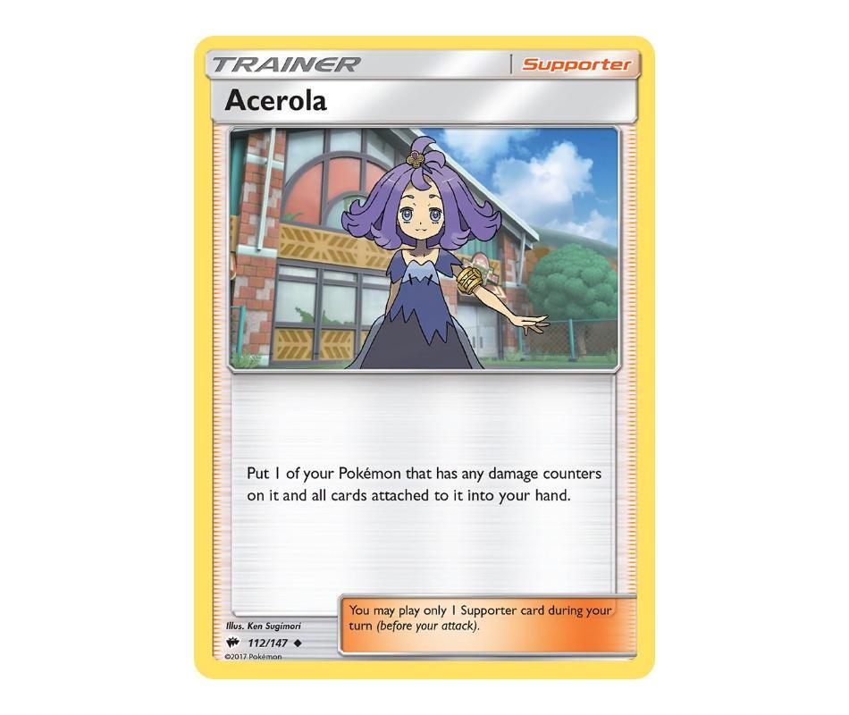 Pokemon: Acerola 112/147 - Burning Shadows | Romulus Games