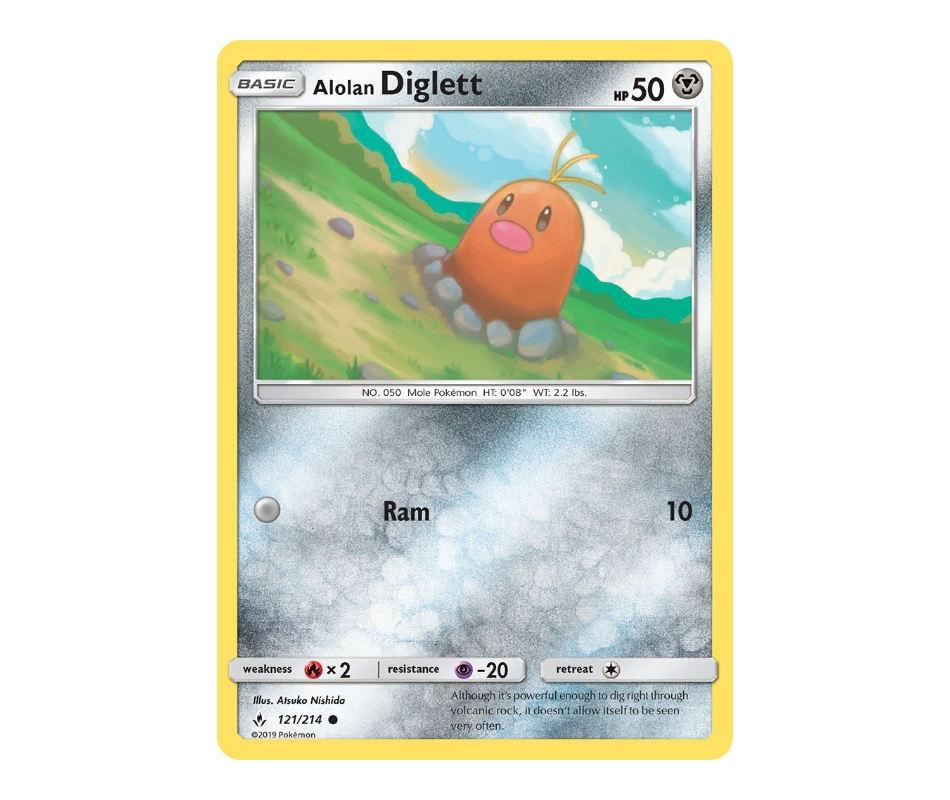 Pokemon: Alolan Diglett 121/214 - Unbroken Bonds | Romulus Games