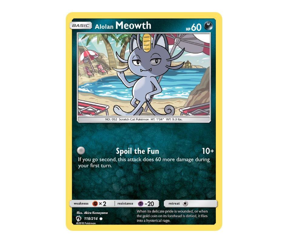 Pokemon: Alolan Meowth 118/214 - Lost Thunder | Romulus Games