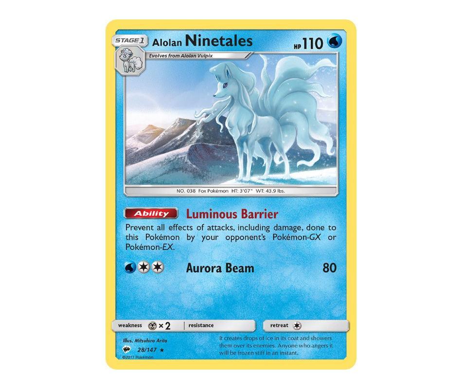 Pokemon: Alolan Ninetales 28/147 - Burning Shadows | Romulus Games