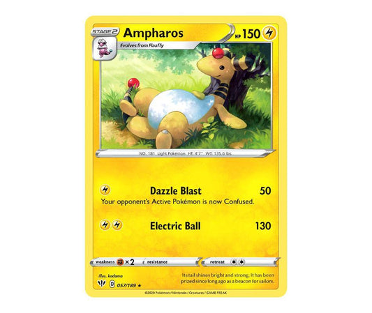 Pokemon: Ampharos 057/189 - Darkness Ablaze | Romulus Games