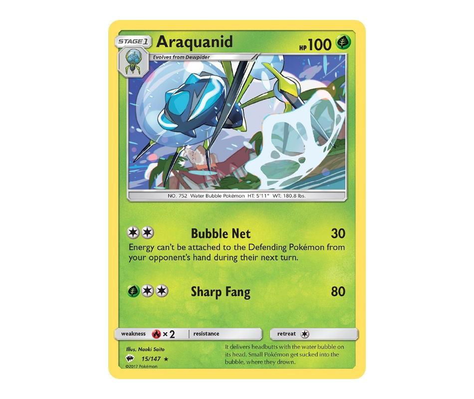 Pokemon: Araquanid 15/147 - Burning Shadows | Romulus Games