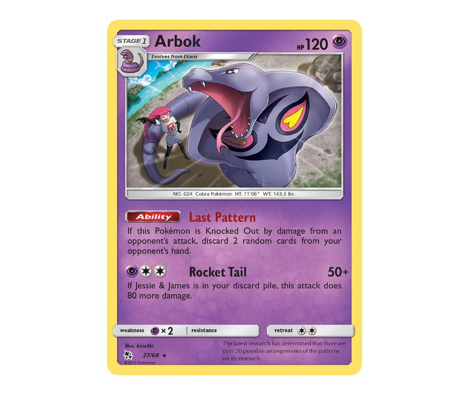 Pokemon: Arbok 27/68 - Hidden Fates | Romulus Games