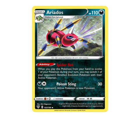 Pokemon: Ariados 103/189 - Darkness Ablaze | Romulus Games