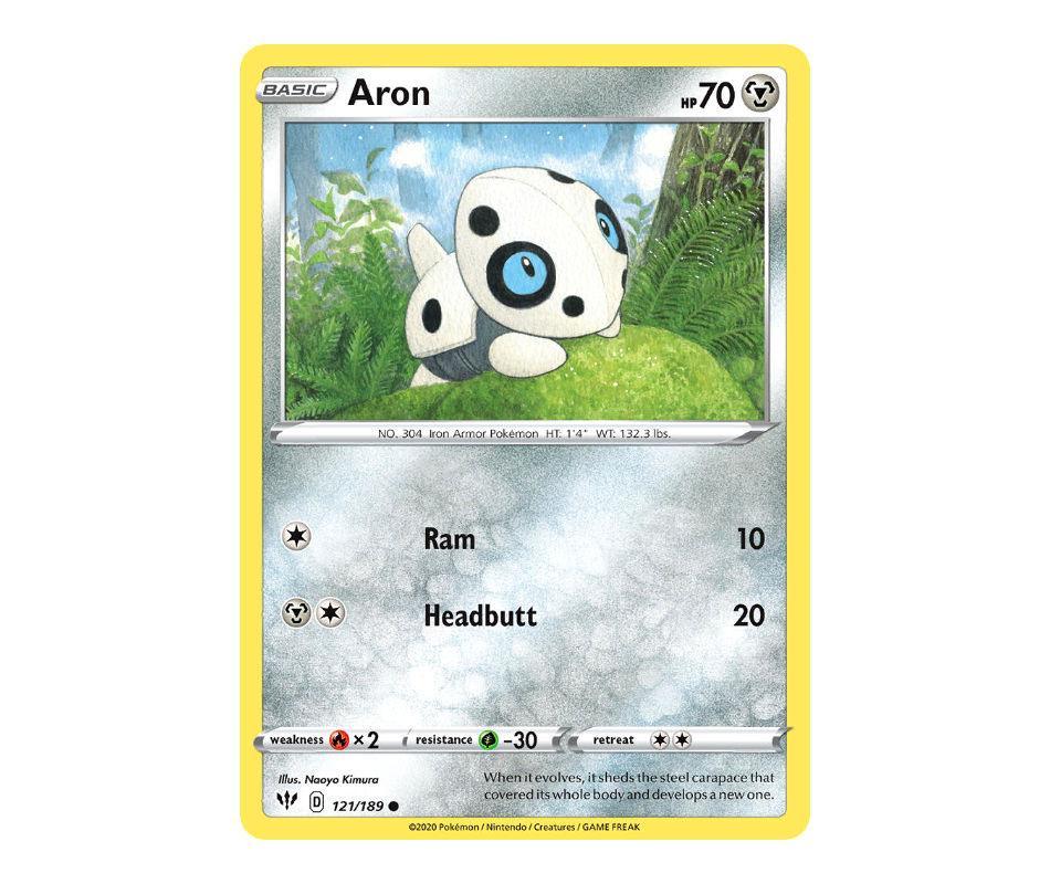 Pokemon: Aron 121/189 - Darkness Ablaze | Romulus Games