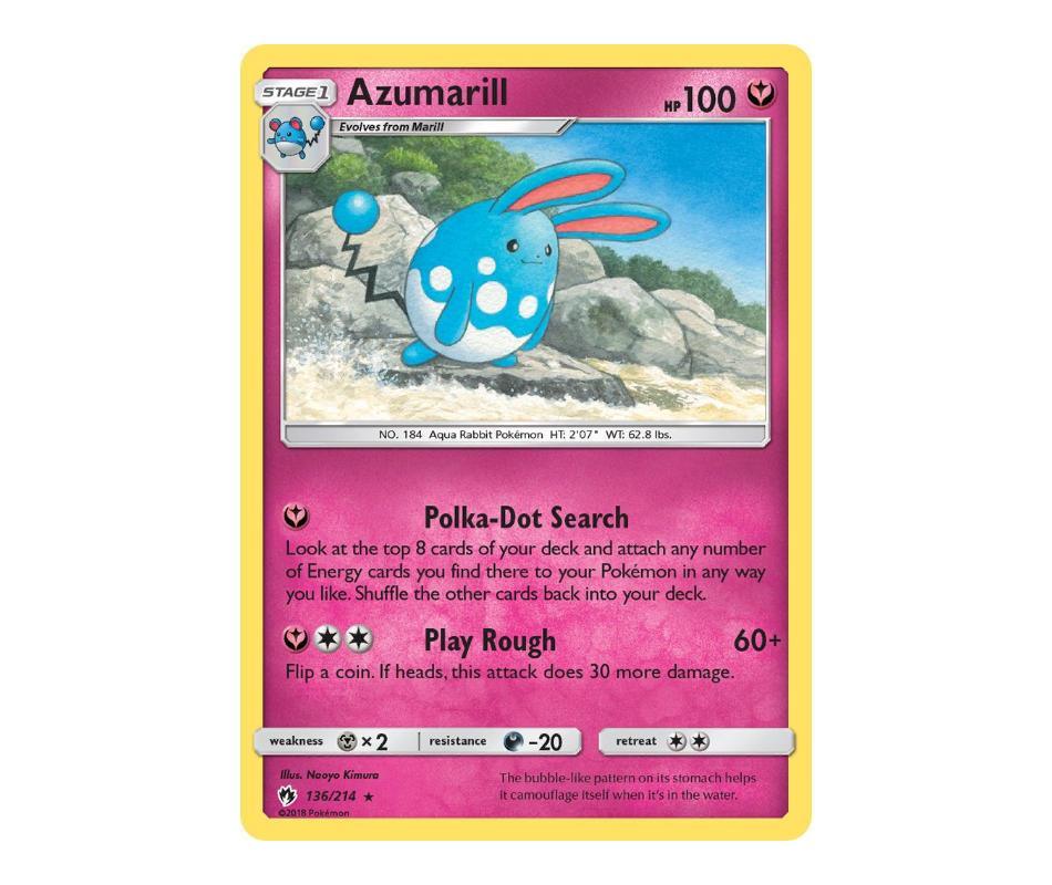 Pokemon: Azumarill 136/214 - Lost Thunder | Romulus Games