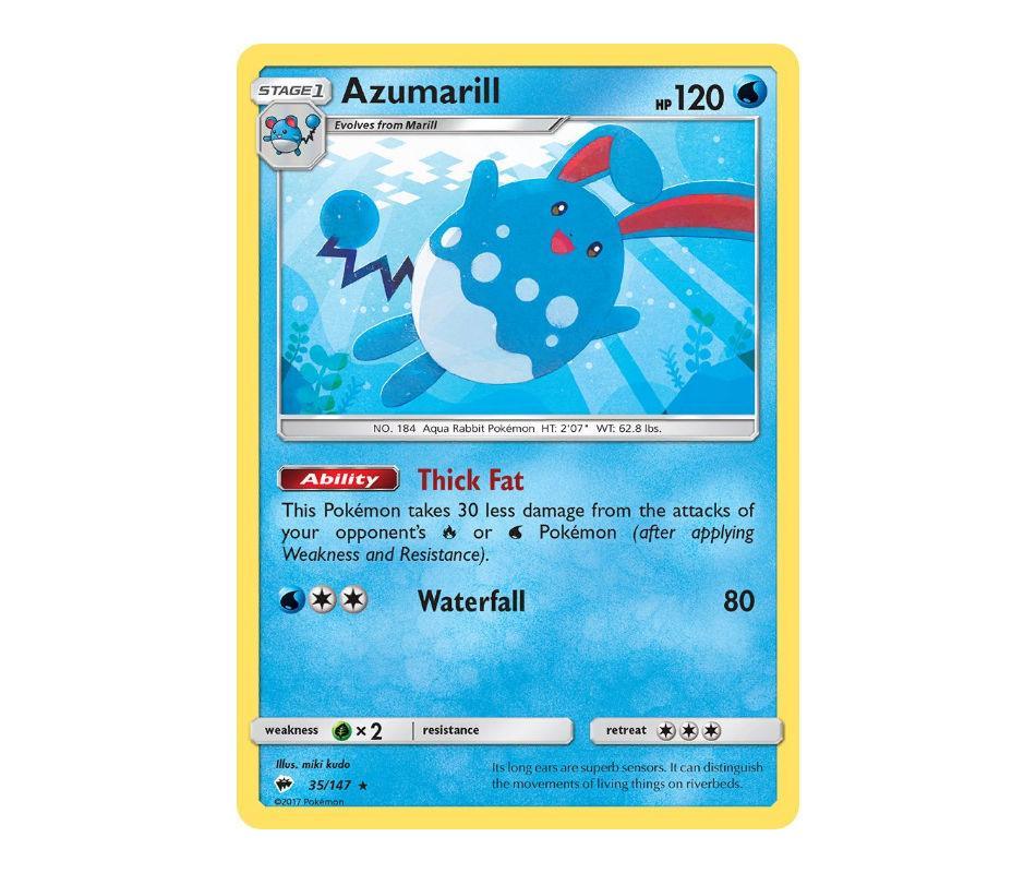 Pokemon: Azumarill 35/147 - Burning Shadows | Romulus Games