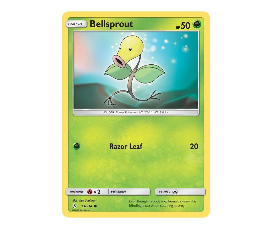 Pokemon: Bellsprout 13/214 - Unbroken Bonds | Romulus Games