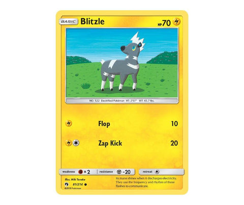 Pokemon: Blitzle 81/214 - Lost Thunder | Romulus Games